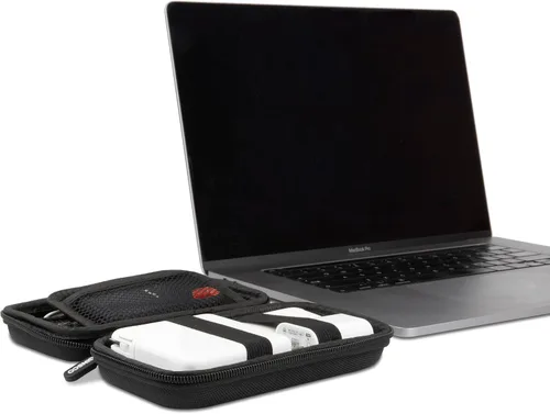 Miniatura 9 de Ginsco Estuche de protección de carcasa dura, bolsa organizadora de accesorios electrónicos para MacBook Air/pro, adaptadores, cargadores, cables