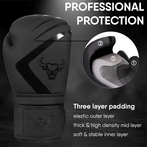 Miniatura 6 de BEAST RAGE Guantes de boxeo Muay Thai Kickboxing MMA Bolsa de Lucha Entrenamiento Golpe Entrenamiento Hombres Mujeres Sparring Fitness Mitones