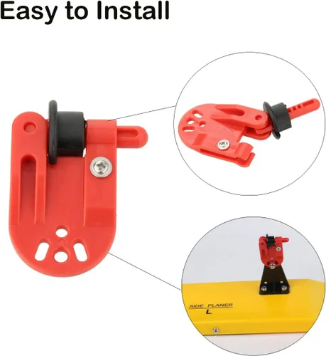 Miniatura 4 de 4 unids Cepilladora Zams Pro Release Clips Pesca en línea Clip lateral para Aparejos de pesca en alta mar Trolling Downrigger Clips Rojo