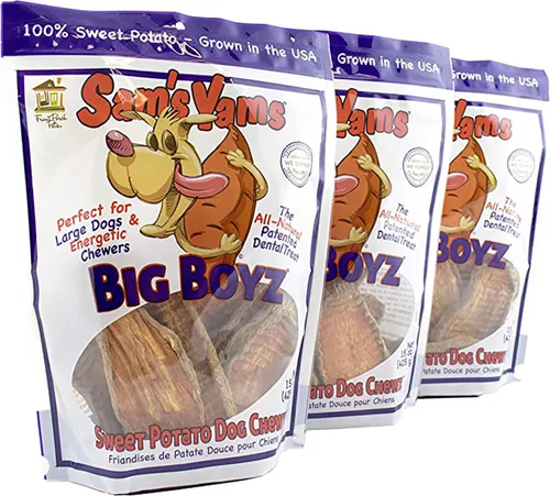 Miniatura 11 de Sams Yams Golosinas de batata para perros, golosinas saludables para perros grandes – Golosinas para perros dulces hechas en Estados Unidos