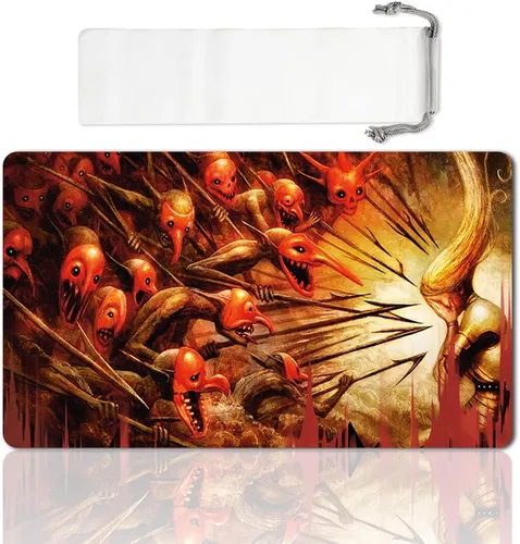 Miniatura 18 de Juego de mesa MTG Playmat Games Tamaño 60X35 cm CCG Compatible para MTG CCG RPG Juego de cartas coleccionables (Ajani Steadfast)