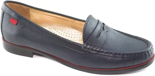 Miniatura 16 de Mocasines Penny de piel auténtica cómodos sin cordones para mujer