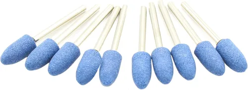 Miniatura 10 de TMAX Herramienta giratoria de goma cilíndrica de 0.177 in (3/16 pulgadas), fresas de pulido con vástago de 0.118 in (1/8 pulgadas) para herramientas
