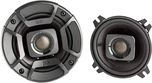 Polk Audio DB402 DB+ Series - Altavoz coaxial de 4 pulgadas para automóvil y marina, altavoz de audio de 2 vías para barco y automóvil, respuesta de