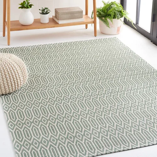 Miniatura 17 de Martha Stewart x SAFAVIEH - Colección de alfombras de área de 2 x 8 pies, color antracita y gris claro, tejido plano, de algodón, ideal para sala