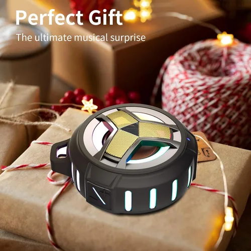 Miniatura 9 de EBODA Altavoz Bluetooth impermeable, altavoz inalámbrico para ducha, IP67 impermeable, luz LED, flotante, altavoces portátiles para viajes, piscina