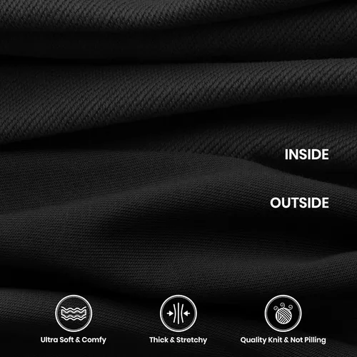 Miniatura 4 de CRZ YOGA Pantalones deportivos de cintura alta para mujer pantalones de algodón grueso con bolsillos pantalones deportivos casuales de descanso