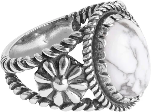 American West - Anillo de plata de ley para mujer y hombre, elección de piedras preciosas de inspiración nativa, tallas 5 a 13, Metal
