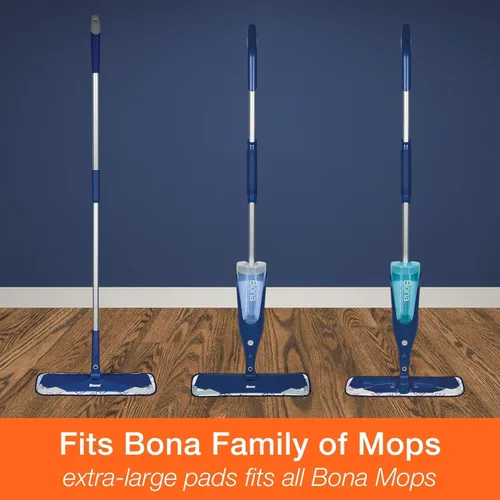 Miniatura 8 de Bona El paquete de 3 almohadillas de microfibra incluye almohadilla de limpieza para polvo, limpieza y limpieza profunda, para suelos de madera dura