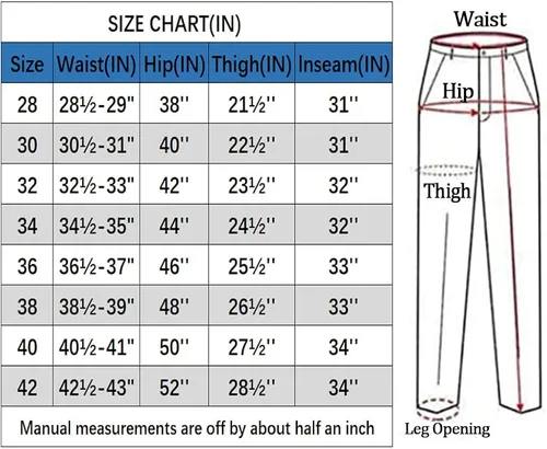 Miniatura 6 de nlsxmx Men's Slim Fit Biker Jeans, Ripped Stretch Distressed Destroyed Straight Leg Moto Denim Pants