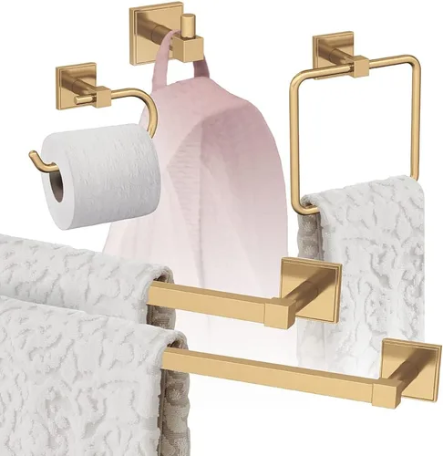 Miniatura 23 de Amerock Níquel cepillado Appoint 5 piezas Juego de accesorios de baño