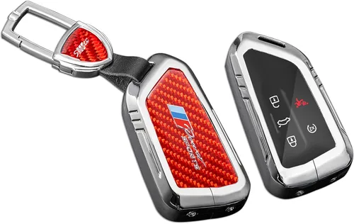 Miniatura 25 de Funda para llavero Honda con llavero, protección de aleación de zinc de fibra de carbono real compatible con 2022 2023 Accord Civic HR-V CR-V Pilot