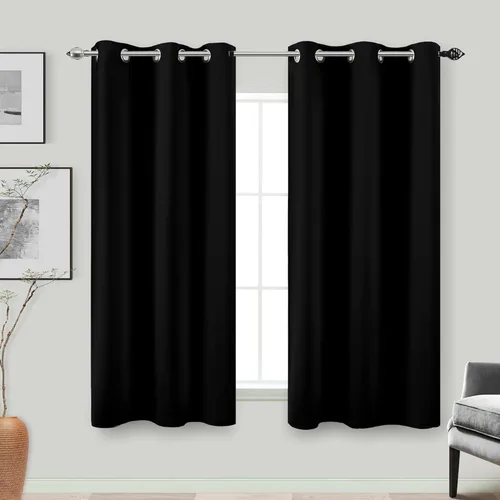 Miniatura 41 de Cortinas opacas de 72 pulgadas extra anchas para dormitorio, puerta corrediza de vidrio y patio, 2 paneles con ojales para oscurecer ventana grande