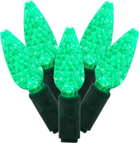 Miniatura 7 de Vickerman El juego de luces X6G8535 cuenta con 50 luces LED en cable verde con espacio de bombilla de 6 pulgadas, 25 pies, magenta