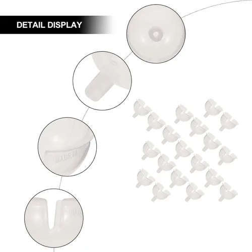 Miniatura 6 de FOMIYES 60 soportes para bolas de chocolate transparente, envoltorios de plástico de trufa de chocolate, base fija para ramo de chocolate