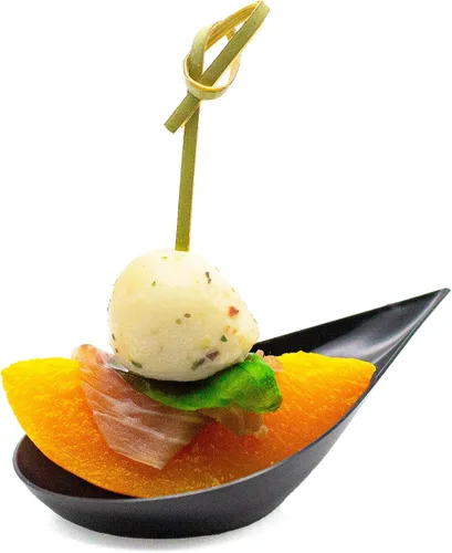 Miniatura 4 de 480 platos negros pequeños para aperitivos, mini cucharas de postre de plástico de grado profesional, reciclables para fiestas, plato pequeño