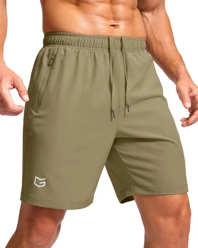 Miniatura 25 de G Gradual Pantalones cortos deportivos para correr para hombre con bolsillos con cremallera, de secado rápido, de 7 pulgadas, 5 pulgadas, 9