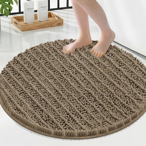 Miniatura 100 de Smiry Alfombras de Baño 24x16 pulgadas, Alfombras de Baño de Chenilla Extra Suaves y Absorbentes, Respaldo de Goma Antideslizante, Lavable a Máquina