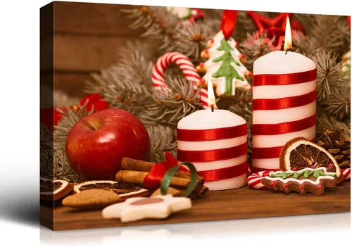Miniatura 27 de Denozer - Arte de pared de muñeco de nieve de Navidad, impresiones artísticas sobre lienzo para dormitorio, sala de estar, decoración de pared