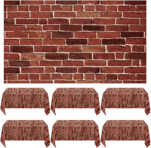 Miniatura 8 de Chuangdi Papel tapiz de pared de piedra de ladrillo, decorador de escena de pared de piedra, láminas de ladrillo, papel tapiz, cortinas, puerta, Gris