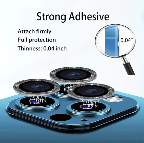 Miniatura 5 de Nothers Paquete de 3 protectores de lente de cámara compatibles con iPhone 12/12 Pro /12 Mini/11/11 Pro /11 Pro Max, protector de pantalla de vidrio