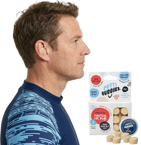 Miniatura 8 de Earvolution Floating Putty Buddies - Tapones para los oídos de natación, inventados por médicos, fabricados en Estados Unidos, tapones de silicona