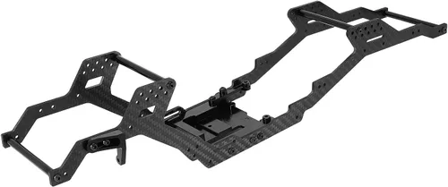 INJORA Kit de chasis de distancia entre ejes de 313/12.756 in Viga de marco de fibra de carbono LCG para 1/10 RC Crawler TRX4 piezas de actualización