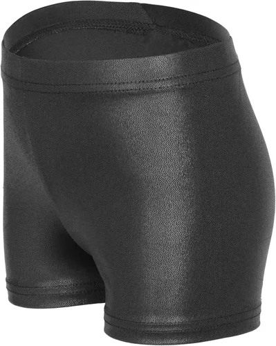 Miniatura 3 de iLover Pantalones cortos de gimnasia atlética para niñas de color sólido