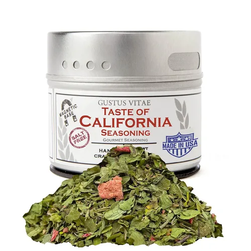 Gustus Vitae - Taste of California - Auténtica mezcla de especias artesanales - Condimento gourmet - Sin OMG - Todo natural - De origen sostenible -