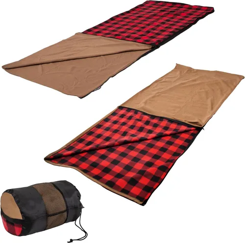 Miniatura 12 de Stansport Sleeping-Bags Stansport Fleece Sleeping Bag Rojo