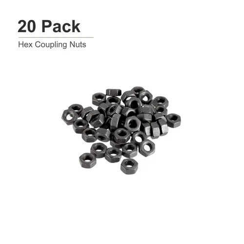 Miniatura 6 de DTGN Tuercas hexagonales M6x1mm (DxP), paquete de 50, buenas para reparación de garaje en casa, tuercas hexagonales chapadas en zinc de acero al