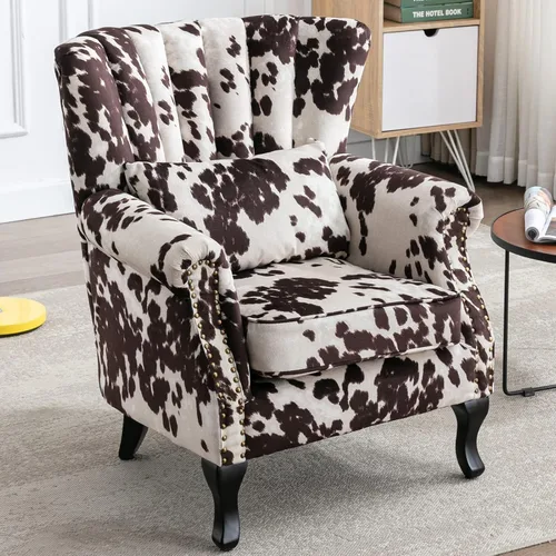 Miniatura 38 de LZAREAL Juego de 2 Sillones de Lectura Accent con Brazos para Sala de Estar, Dormitorio, Sillón de Esquina Cómodo Moderno de Mediados de Siglo, rosa
