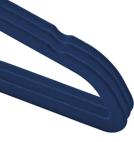 Miniatura 3 de Casafield 50 perchas de terciopelo para niños, tamaño de 14 pulgadas para ropa infantil, color azul rey Azul real