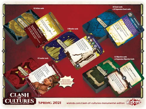 Miniatura 2 de Clash of Cultures: Monumental Edition Board Game WizKids - Nueva edición