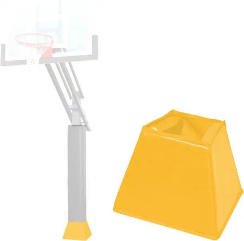 Miniatura 14 de Katop Almohadilla cuadrada para bastón de baloncesto, acolchado de poste protector resistente para poste de 5 x 5 pulgadas, poste y base de 6 x 6