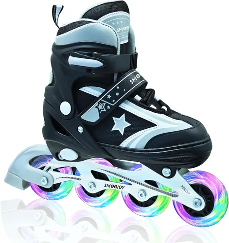 Patines en línea para niños, niñas y jóvenes, todas las ruedas iluminadas con marco de aluminio para principiantes de 5 a 12 años, perfectos para