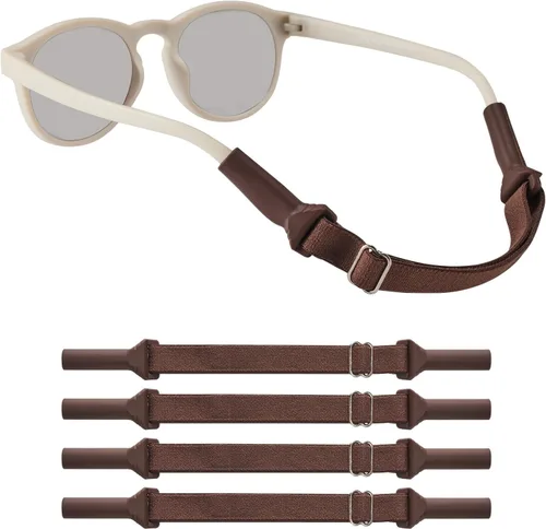 Miniatura 17 de lvvfit Correas ajustables para lentes de bebé (5-8 pulgadas), correas ajustables para lentes de sol deportivas, para niños y niñas, de 0 a 3 años