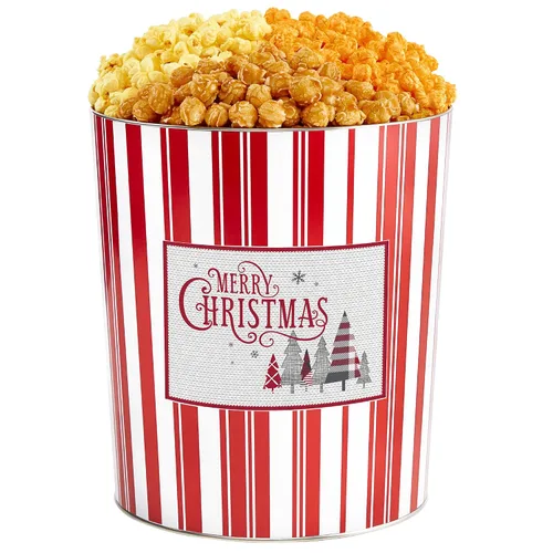 Miniatura 13 de The Popcorn Factory Lata de regalo para palomitas de maíz, retro, 3.5 galones (Cheddar robusto, mantequilla, caramelo)