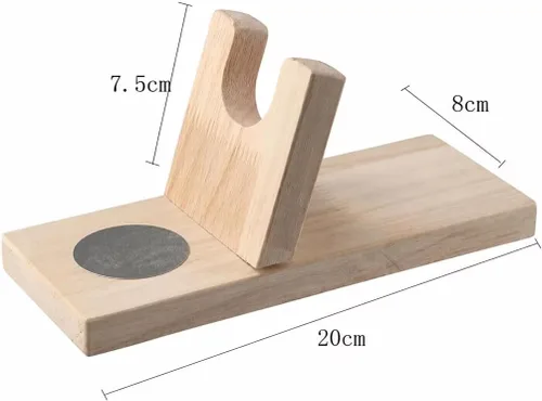 Miniatura 2 de Soporte para pistola de pegamento caliente/soporte para pistola de pegamento termofusible de madera/base de pistola de pegamento termofusible