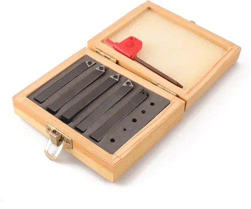 Miniatura 9 de Juego de 5 herramientas de torneado de carburo indexables de 1/2 pulgada AL/AR/BL/BR/E estilo para torneado, revestimiento, taladrado, biselado, se
