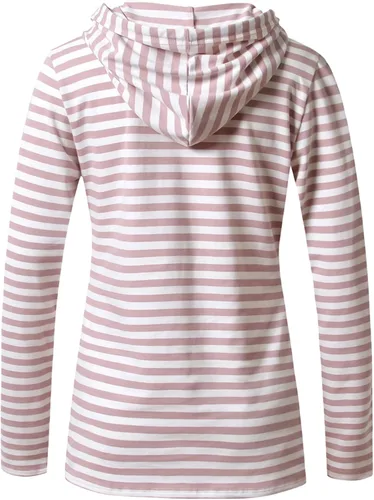 Miniatura 171 de GINKANA Sudadera con capucha para mujer, manga larga, lactancia materna, ropa casual