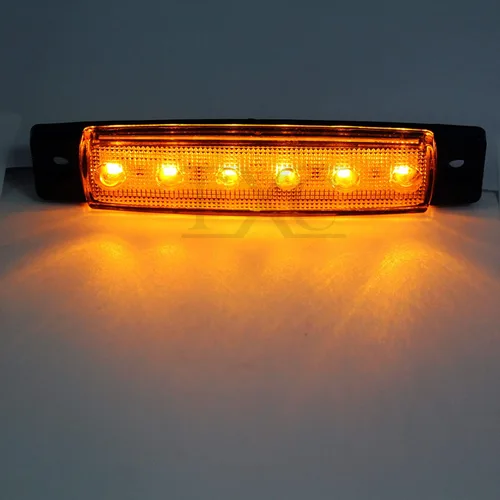 Miniatura 3 de FXC - 10 x lámparas de luz indicadora de posición lateral de 9,65 cm con 6 LED para camiones, autobuses, lanchas, remolques, vehículos recreativos