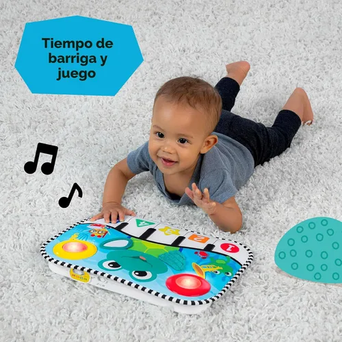 Miniatura 3 de Baby Einstein Ocean Explorers Neptune's Kick & Explore - Almohadilla musical para patadas y juguete para cuna, tapete para el tiempo boca abajo