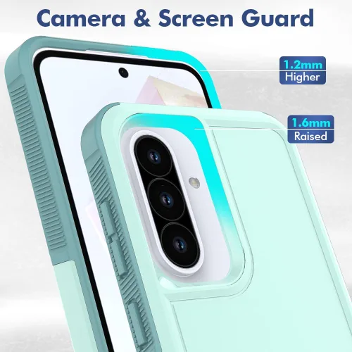 Miniatura 35 de Jeylly Compatible con Samsung Galaxy A22 5G Funda, Funda Samsung A22 5G con 2pcs protectores de pantalla de vidrio templado