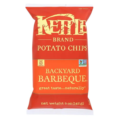 Miniatura 70 de Kettle Brand Papas Fritas, Backyard Barbeque Kettle Chips, Bolsa de Aperitivos, 1.5 Oz