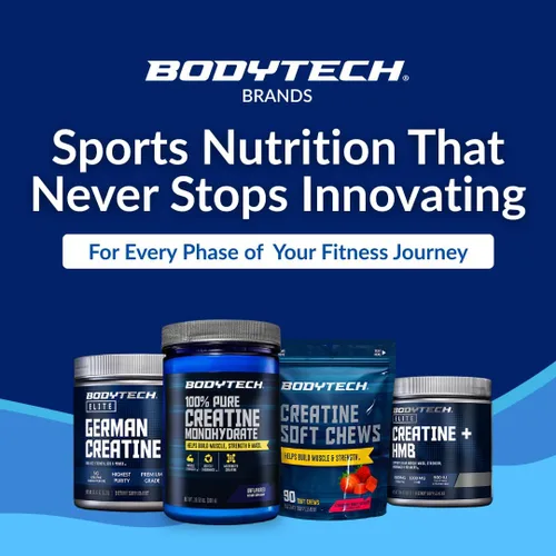 Miniatura 8 de BODYTECH Polvo de Monohidrato de Creatina 100% Puro - Micronizado para Máxima Absorción - Apoya la Fuerza Muscular y Potencia - Sin Sabor