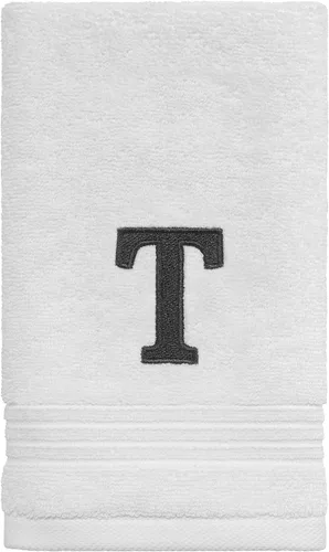 Miniatura 18 de Avanti Linens - Toalla de dedos, algodón suave y absorbente, decoración de baño bordada (colección de monogramas, inicial J)
