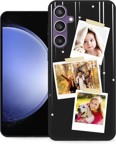 Miniatura 25 de Funda personalizada para Samsung Galaxy S23 Ultra con nombre de foto y texto - Funda suave y fina para teléfono móvil S 23 Ultra (negra) de 6.8