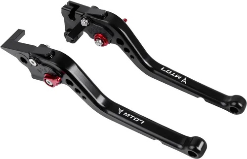 Miniatura 23 de Para Yamaha MT-07 FZ-07 FZ07 MT07 FZ 07 2014 2023 motocicleta ajustable plegable extensible embrague palancas de freno de embrague (color : 1)