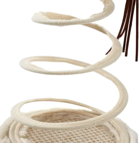 Miniatura 5 de Andiker Juguete interactivo para gatos, juguete de peluche con placa de resorte en espiral y divertida bola o ratón interactivo de acero inoxidable